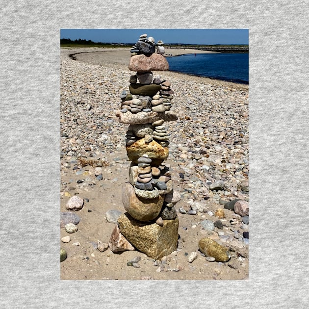 Amazing Cairn, Rock sculpture at CapeCod by Dillyzip1202